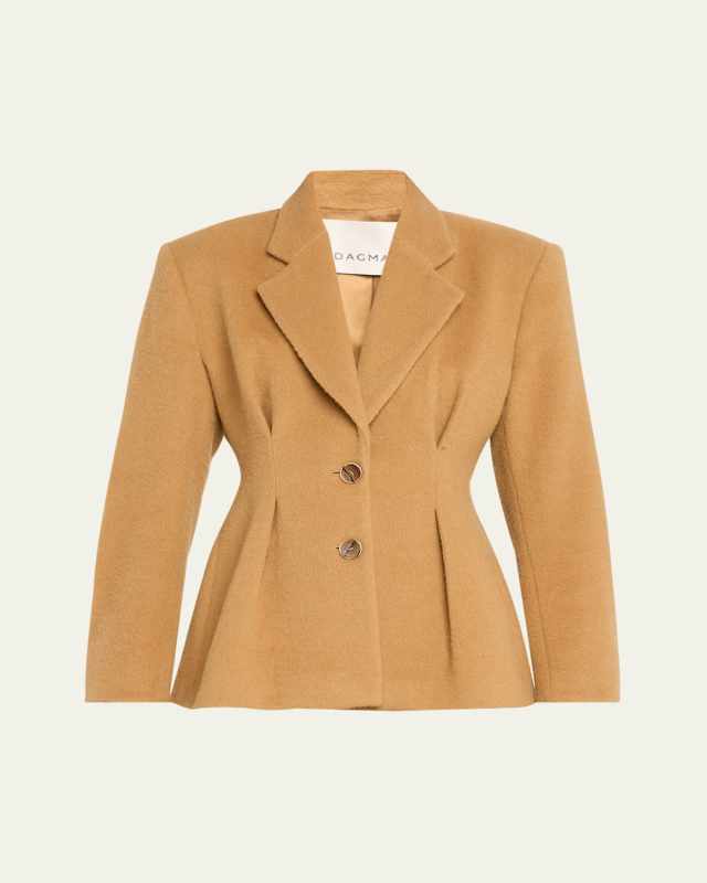 Cinched Wool Blazer